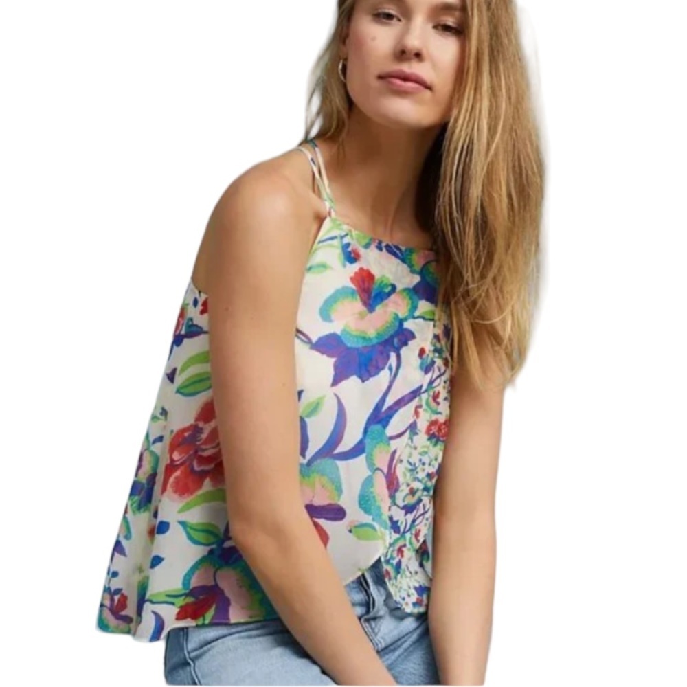 ANTHROPOLOGIE Maeve St.Lucia Tank Top Blouse Size Medium - Picture 10 of 12